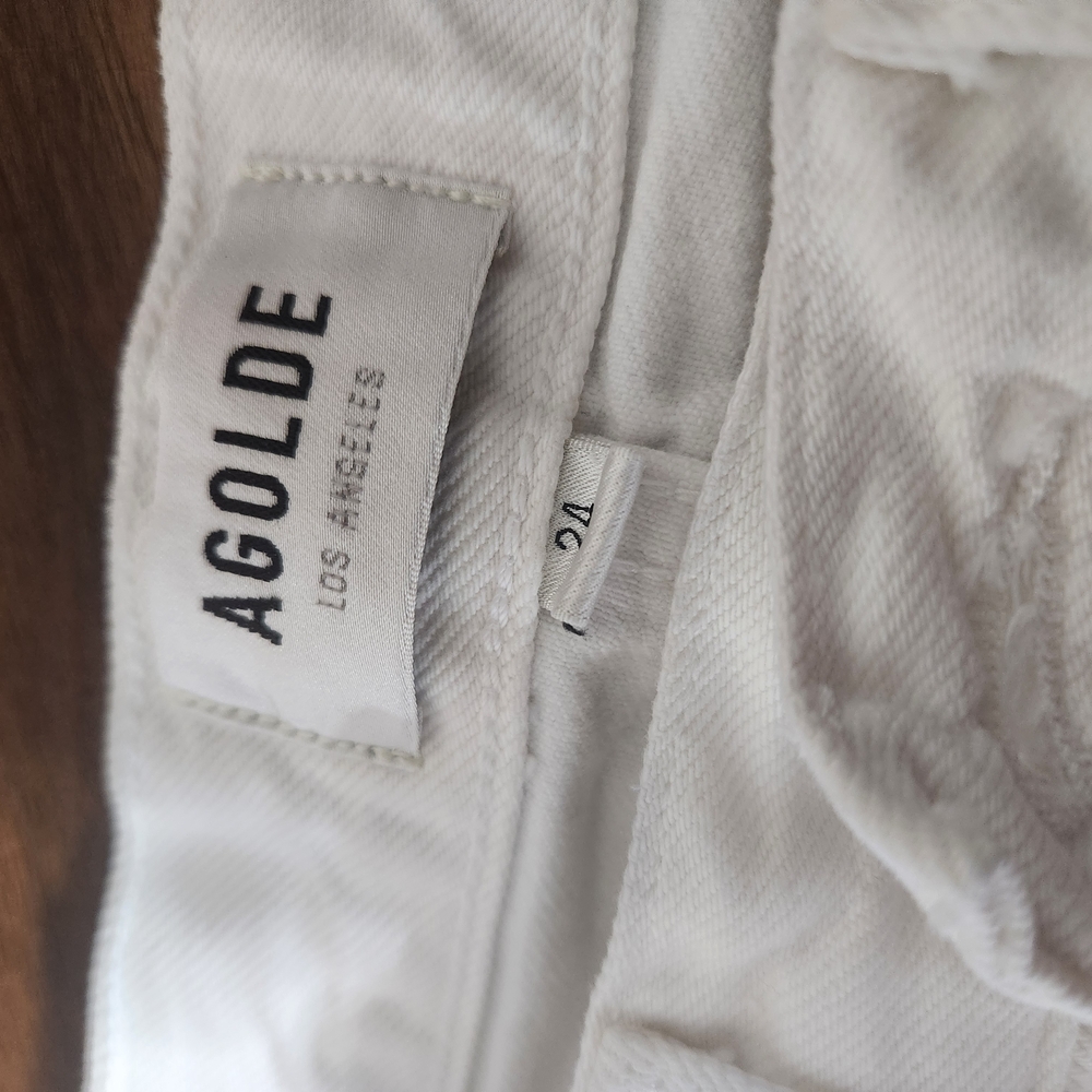 AGOLDE White Denim Jeans